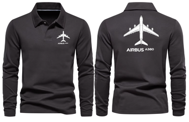 AIRBUS A380 LONG SLEEVE  POLO